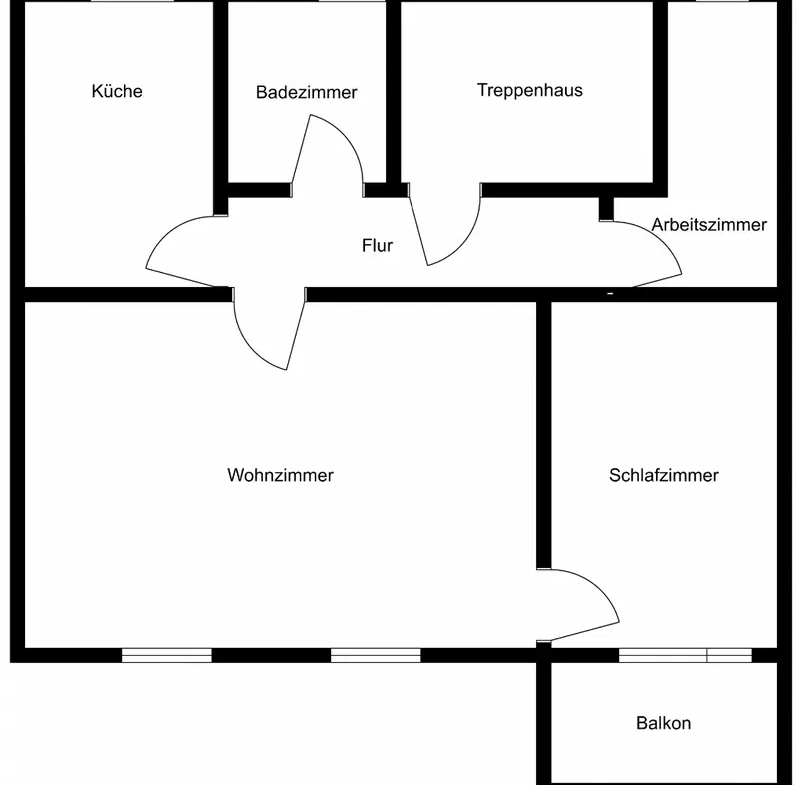 Exklusive 3 Zimmer Wohnung mit Balkon und Einbauküche in Mörfelden