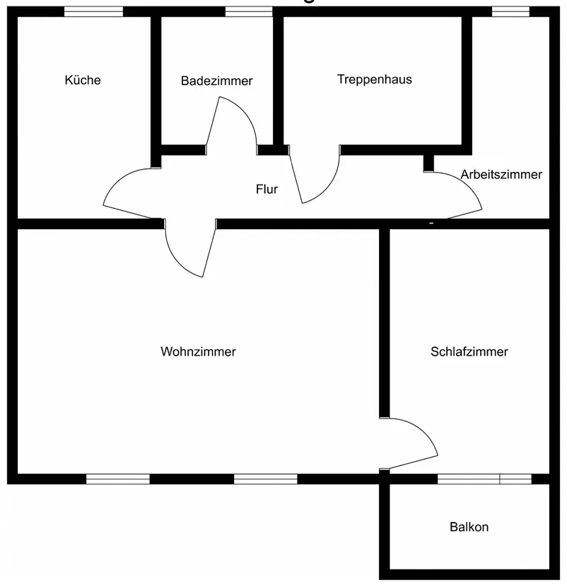 Exklusive 3 Zimmer Wohnung mit Balkon und Einbauküche in Mörfelden