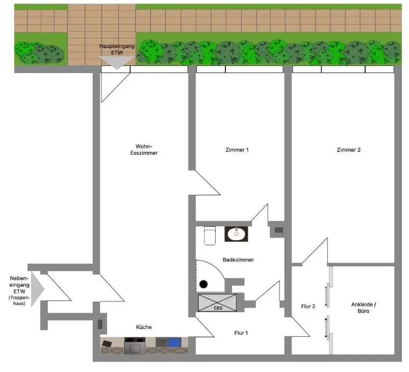 Attraktive 3,5-Zimmer-Erdgeschosswohnung in Bad Homburg v.d.H. – provisionsfrei